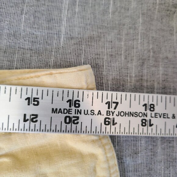 VINTAGE Hunt Club Shorts Women's Size 16 Pastel Linen Cotton Pleated Bermudas - Picture 2 of 10